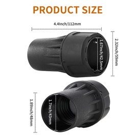 DWV9000 Universal Quick Connector for DeWalt Dust Extractors, 1-1/4 Inch Vacuum Hose Dust Collection Adapter, Vacuum Attachments Fits Sanders, Miter Saws, Table Saws, and Various Tools & Shrouds (1)