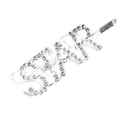Mia Mane Statement Bobby Pin, Hair Accessory Hair Pin with Word for Women, Teens, Girls - STAR 1pc