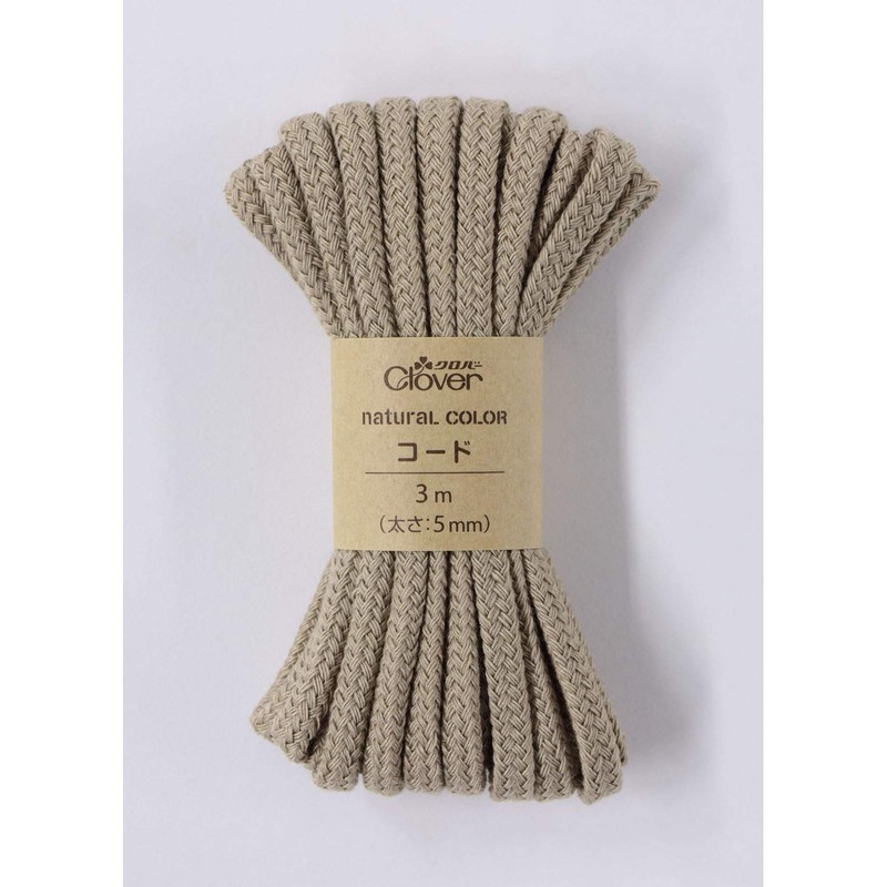 Clover ナチュラルカラー コード 3m巻 ミルクティー 26-195