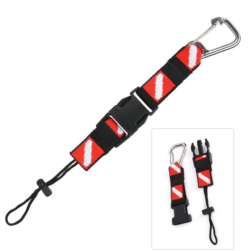 BCD Universal Scuba Diving Gear Keeper Holder with Lanyard Safety
