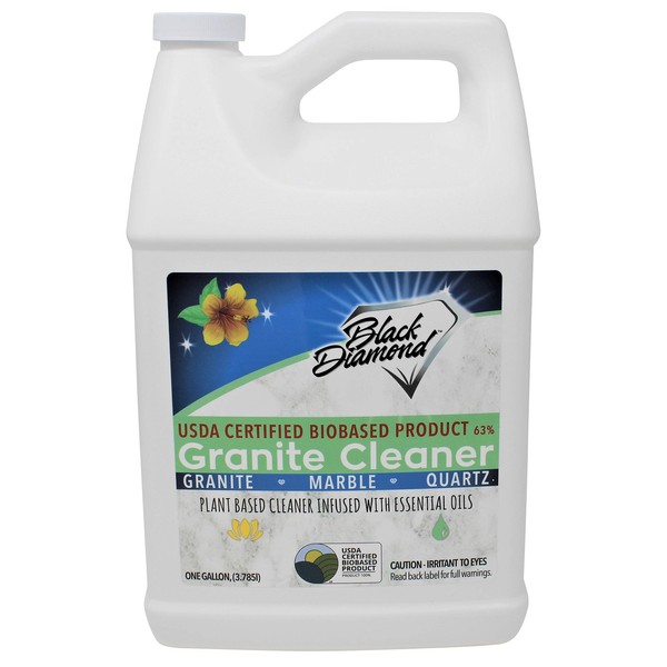 Black Diamond Stoneworks Granite Counter Cleaner: USDA Certified BIOBASED- Safe for Granite and other stone countertops. Safe for food contact formula to keep your countertops looking fresh and clean!