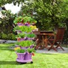 Tectsia Strawberry Vertical Planter GardenTower, 5 Tiered Stackable Planter with