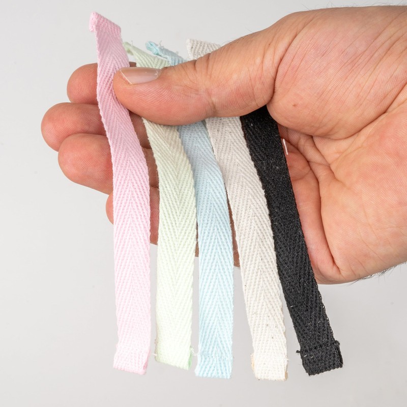 Sew-On Towel Hangers, Pack of 24, 150 x 12 mm