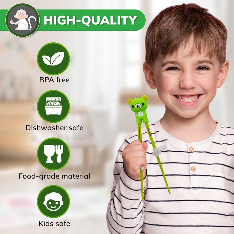 Kids Chopsticks For Beginners - Learning Edition - 6 Pairs