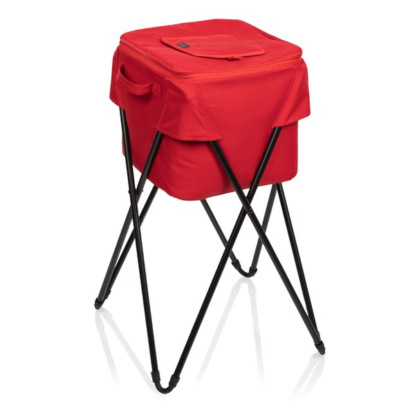Camping Party Cooler with Stand, (Red)