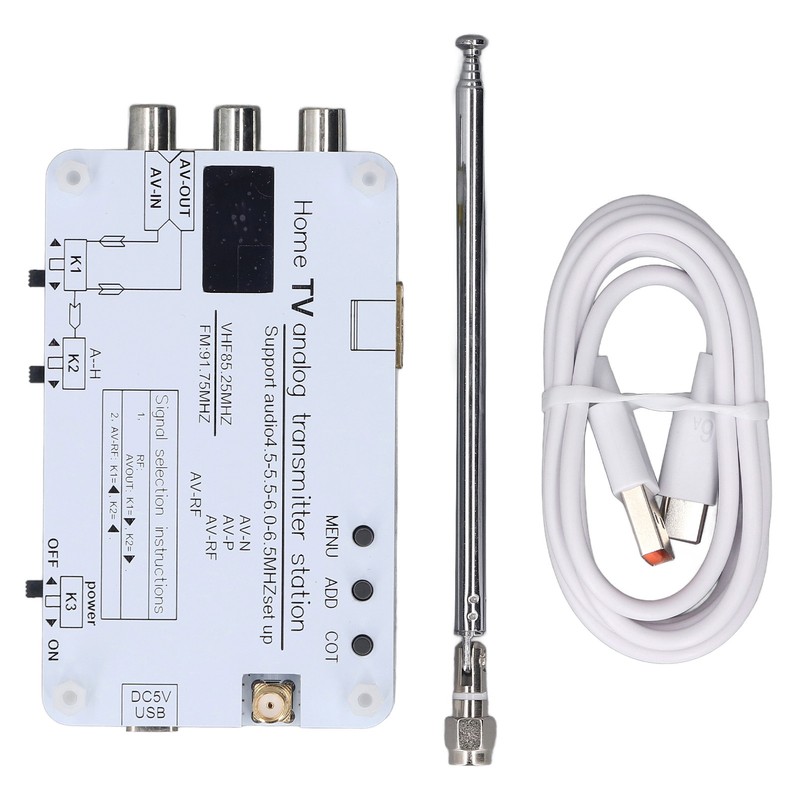 Home TV Analog Transmitter Station Sound Video Signal Transmission AV