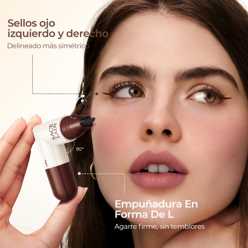 Sace Lady Doble Sello Delineador De Ojos Waterproof 2.8g
