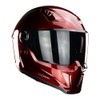 KOV Casco Gainer Cherry Rojo Brillante Integral para Moto Certificado