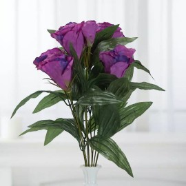 Factory Direct Craft Purple Artificial Lisianthus Bush