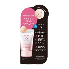 Pure White Senka Super Color Beauty Serum Fondue (Light Beige) Foundation Whitening Care SPF 30+ PA+++ 30g