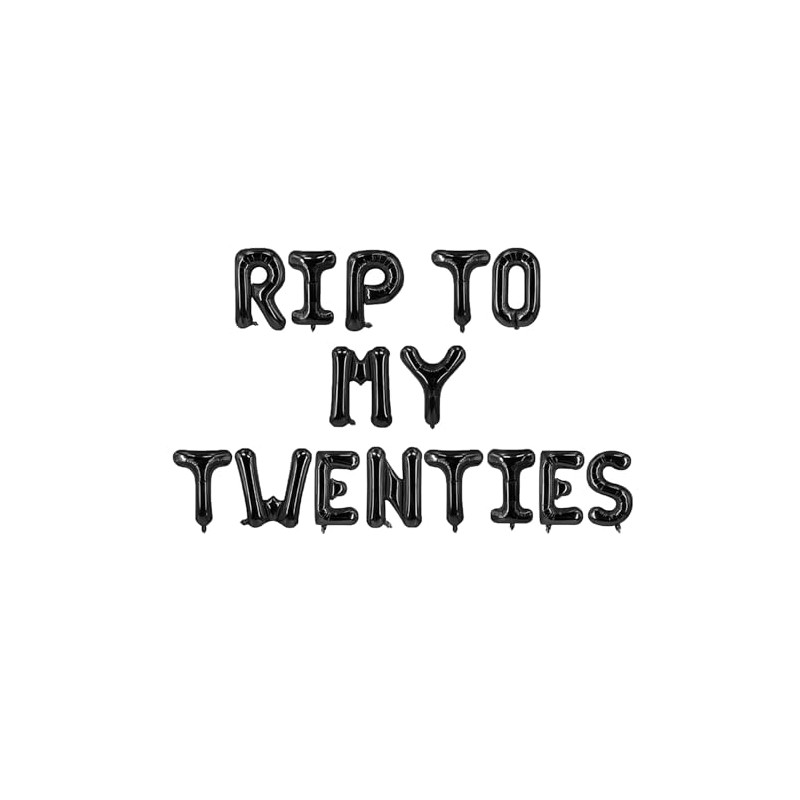 Rip to My 20s Banner, Rip Twenties Party Supplies, Happy