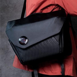 VSGO Shoulder Camera Bag, 3L & 6L Combination Bag, Sacoche, Self-Developed Magnetic Buckle, Quick Release Type Shoulder Buckle, For Work Commutes, School, Street Walking, black, Casual