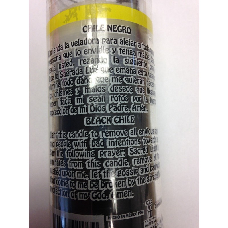 Black Chili (Chile Negro) 7 Day Prepared Scented Black Candle