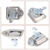 RVtiooy 2 Toolbox Lock Stainless Door Key Latch Paddle Handle
