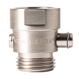 High Sierra® - Shower Head Pause & Pressure Control Valve - Solid Metal – Push-Button Valve Easily Controls the Flow of Water or Shuts It Off to Just a Trickle - Brushed Nickel Finish