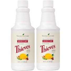 Thieves Household Cleaner by Young Living - Natural Cleaning Solution, Non-Toxic, A Safely Clean and Healthy Home, Effective for Household Surface - 14.4 fl.oz. - 2 bottles