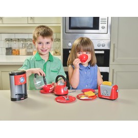 Casdon Morphy Richards Kitchen Set | Toy Kitchen Appliances For Children Aged 3+ | Includes Toaster, Coffee Maker, Kettle & More