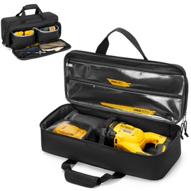 Rexmica Carrying Case Compatible with DEWALT 20V/60V Max Cordless Reciprocating Saw DCS380B/ DCS382B/ DCS389B/ DCS380P1, Storage bag for Dewalt Reciprocating Saw with Multiple Pockets for Accessories