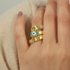 IMINI Eye Evil Ring for Men and Women CZ Crystal