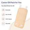 Castor Oil Pack Wrap, 6 Pcs Reusable Cotton Compress Pack