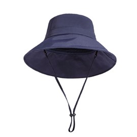 JEELAD Safari Hat, Wide Brim Hat, Fishing Hat, Lightweight, Fishing, Men's, UV Protection, Sun Protection, UPF 50+, Mountain Climbing, Outdoor Sports, Farm Work, M-Navy