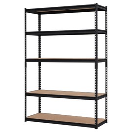 PeacefulHues 5 Tier Heavy Duty Storage Shelves, 48" W x 24" D x 72" H Adjustable Metal Shelving Unit, 2000Lbs Capacity, for Garage Organization, Kitchen, Warehouse