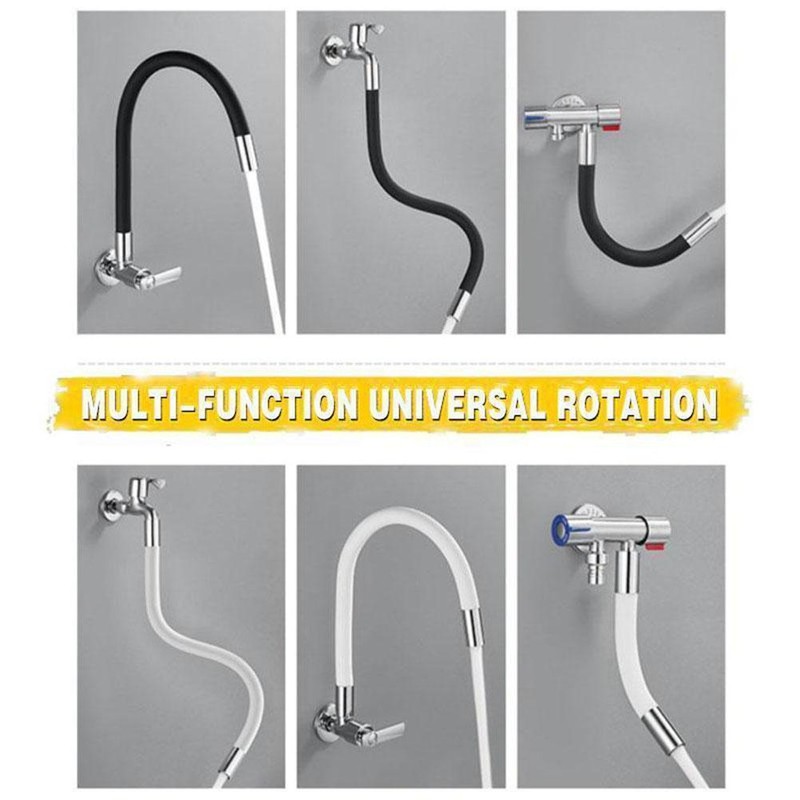 Universal Rotating Extension Tube 360° Rotatable Free Bending Faucet Lengthening