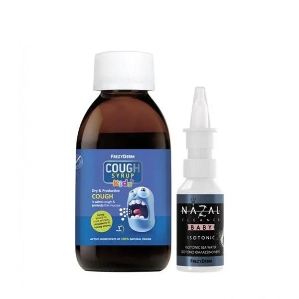 Frezyderm Promo Pack Cough Syrup Kids 182g & Nazal Cleaner Baby 30ml