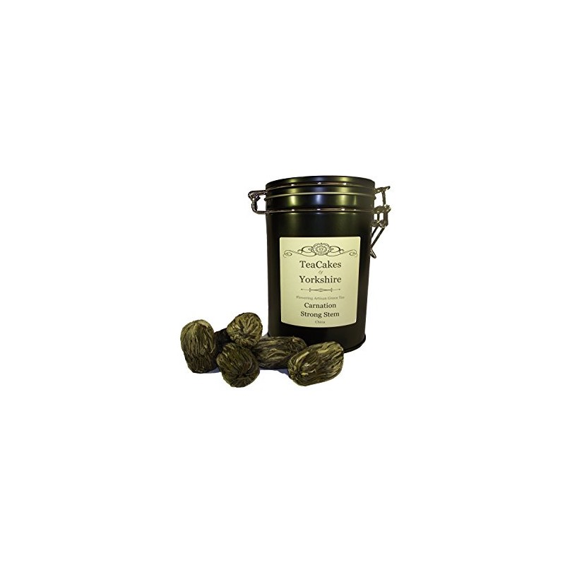 Flowering Tea Gift Caddy Artisan Carnation Strong Stem 6 Tea