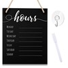 Threehoney 3 Pcs Dry Erase Store Hours Sign Set Include