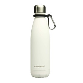Termo de Acero Inoxidable | Botella de Agua. Hasta 24 Hrs Frío & 18 Caliente (Moon White, 500 ml)