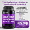 6-in-1 Organic Maca Root Ashwagandha Capsules 1710mg with DHEA and