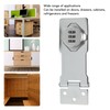 Mechanical Password Lock Silver Combination Lock Anti Theft Hasp Lock