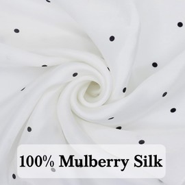 Ciormis Womens Silk Scarf-100 Mulberry Silk 21 Inches Square Scarf for Women with Gift Packaged(Style 61)