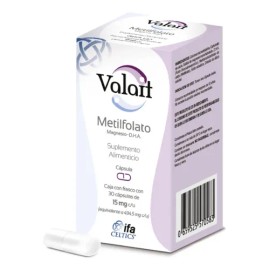 Valait Metilfolato 15 Mg Suplemento Alimenticio 30 Cápsulas Sabor Sin Sabor
