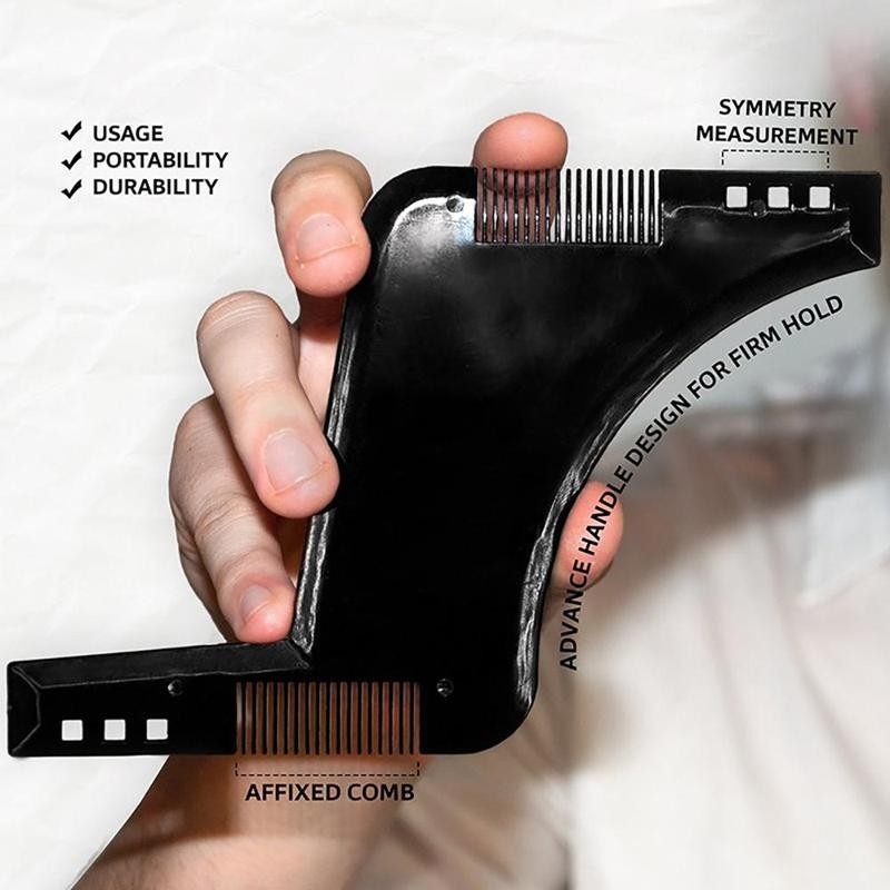 Men's Beard Styling Tool, Multifunctional Beard Comb, Beard Template for