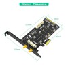 2 en 1 Combo Mini PCI-E a PCI-E 1x y