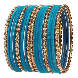 Touchstone Indian Bollywood Gorgeous Golden Flakes Sparkling Rhinestone Vintage Textured Glossy Color Charming Designer Jewelry Bangle Bracelets For Women., Metal, no gemstone,