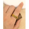 Degolso 18K Gold Plated Stackable Rings for Women – 3