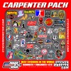 STICKER MONSTER CARPENTER PACK 50+ Hard Hat Stickers HardHat Sticker