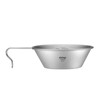 ATiAP Sierra Cup Titanium Camping Bowl 260ML with Fixed Handle
