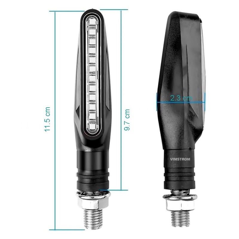 Set 4 Piezas De Luces Direccionales Intermitentes LED Para Moto