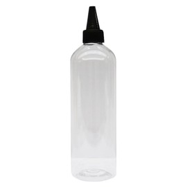 EpoChemical PET Clear Cap Bottle, 16.9 fl oz (500 ml)