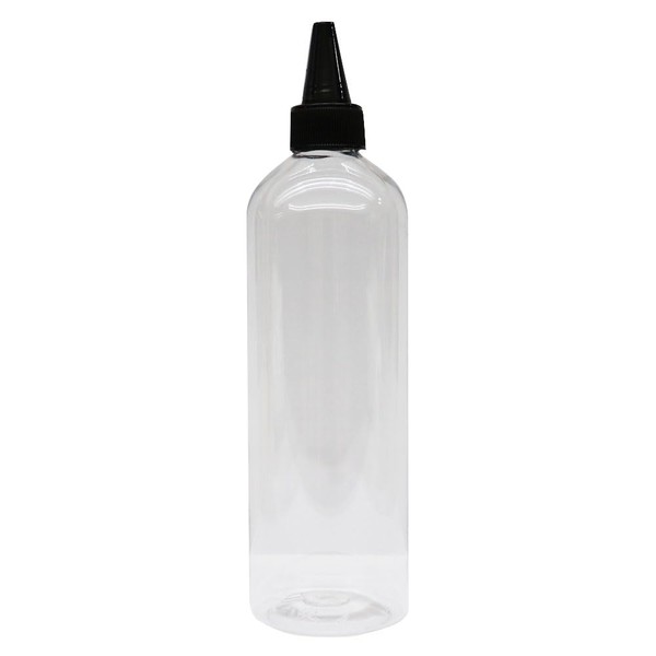 EpoChemical PET Clear Cap Bottle, 16.9 fl oz (500 ml)