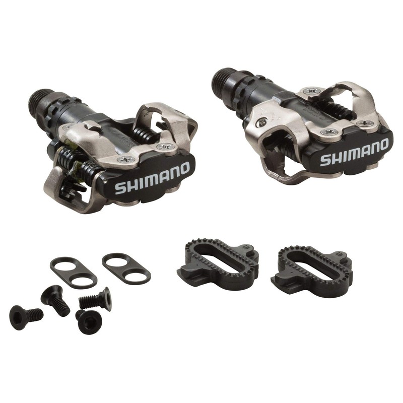 Shimano PDM520 Clipless SPD Bicycle Cycling Pedals BLACK "With Cleats"