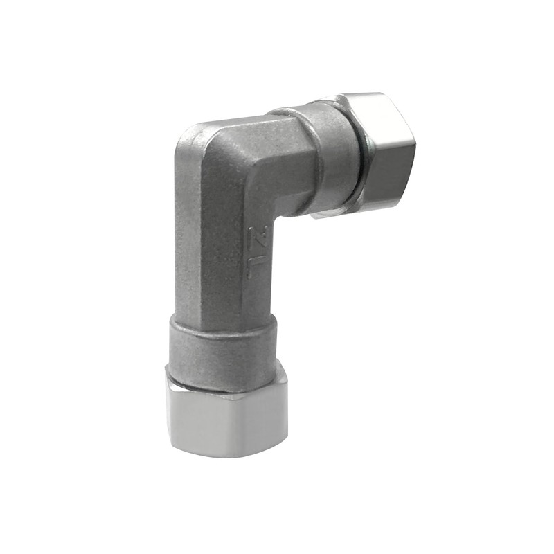 Fitvell 2PCS Stainless Steel 90 Degree Elbow Flexible Movable Connector