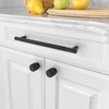 Amerdeco 10 Pack Matte Black Knurled Cabinet Pulls 160mm Hole