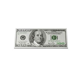 Treasure Gurus Benjamin Franklin Novelty $100 Dollar Bill Fridge Magnet Money Refrigerator Decor