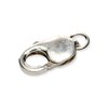 925 Sterling Silver Oval Lobster Claw Clasp with Open Ring