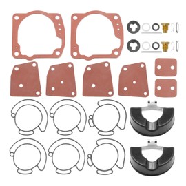 Vkinman 2 Pack 435442 Complete Carburetor Rebuild Kit, Replacement for Johnson Evinrude OMC 90HP 105HP 115HP 150HP 175HP V4 V6 Engines, Replaces 438996 436852 18-7247